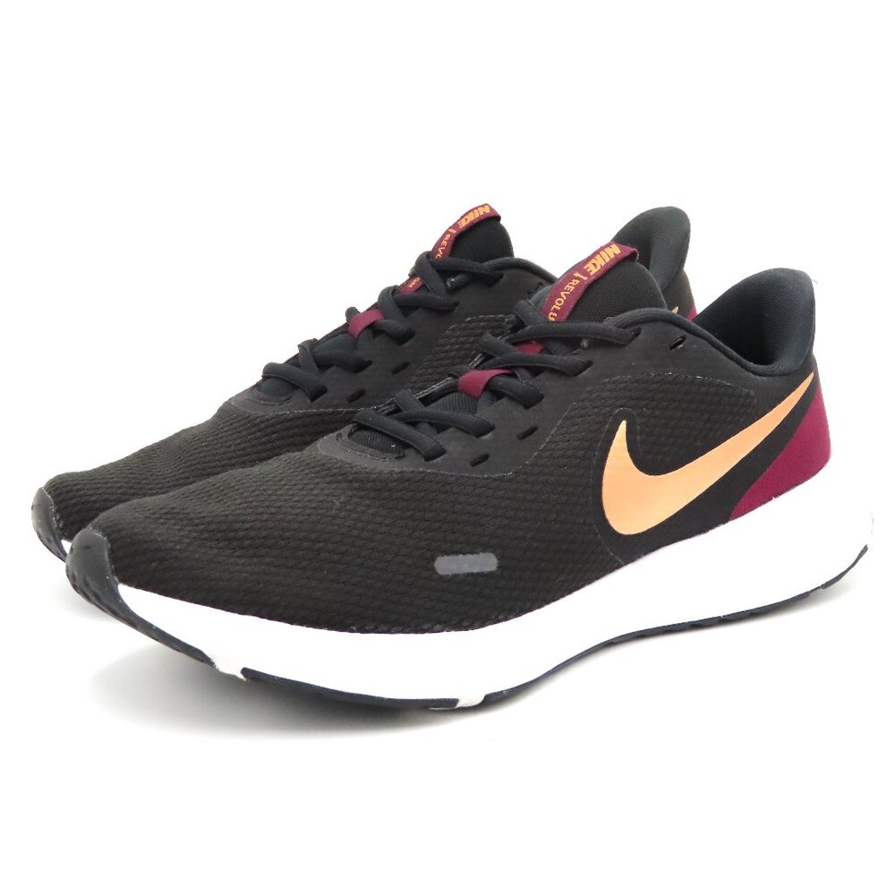 Nike Revolution 5 Women's Running Shoes Black Peach Size 9 BQ3207-003